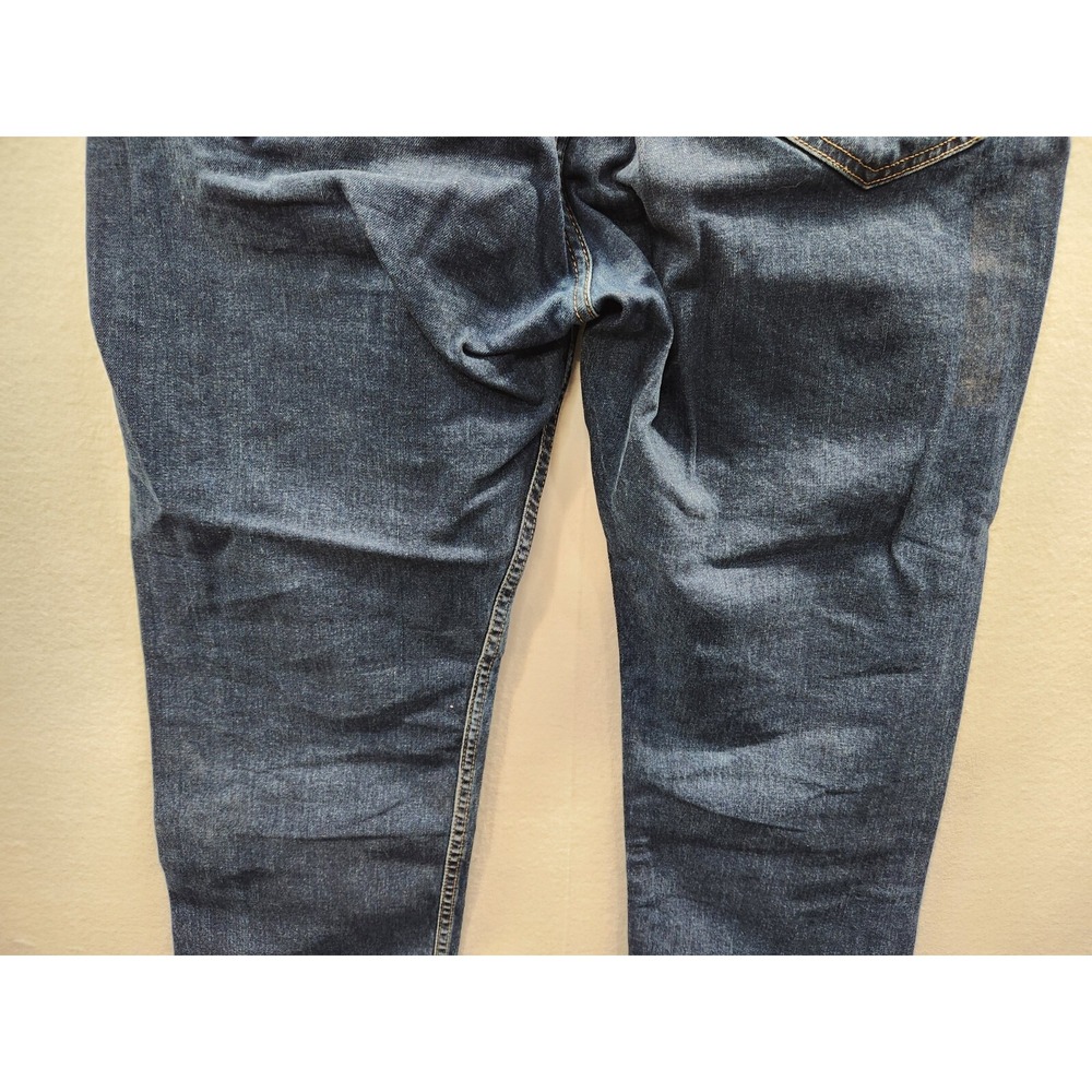 Levi Strauss 505 Straight Levi's Dark Wash Denim Jeans Men's Sz 40 x 32 ~ G/VG - Picture 7 of 11